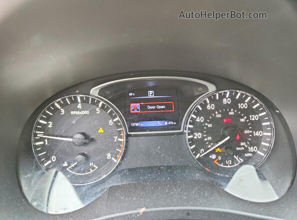 1N4AL3AP6HC283836 2017 NISSAN ALTIMA Black ხელსაწყოთა პანელის ხედი