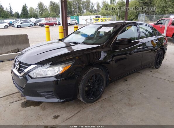 1N4AL3AP6JC197500 2018 NISSAN ALTIMA Black Առջևի ձախ երեք քառորդ տեսարան