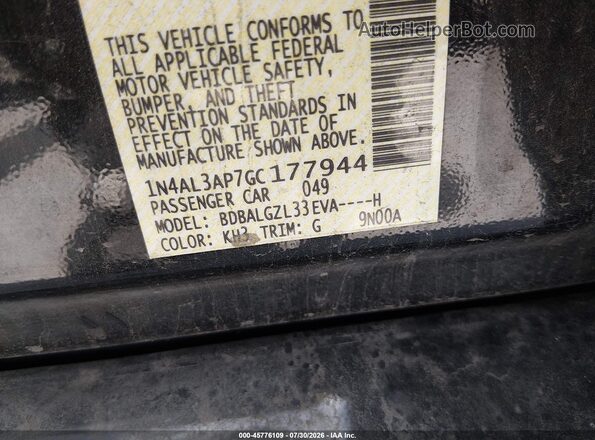 1N4AL3AP7GC177944 2016 NISSAN ALTIMA Black Engine compartment view