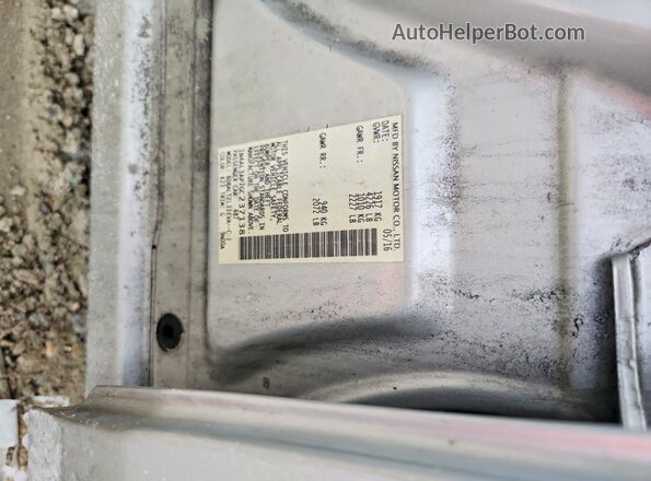 1N4AL3AP7GC237138 2016 NISSAN ALTIMA Серебряный Вид подкапотного пространства