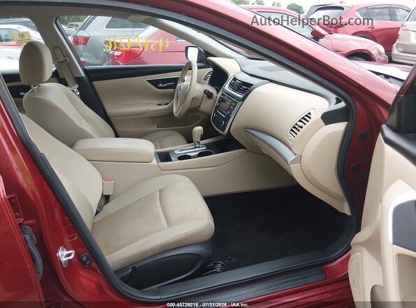 1N4AL3AP7GN319892 2016 NISSAN ALTIMA Red Вид салону спереду