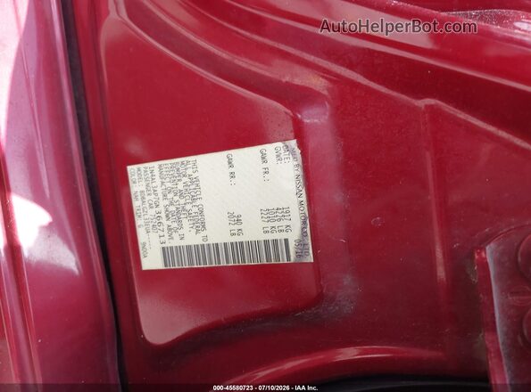 1N4AL3AP7GN366713 2016 NISSAN ALTIMA Red ძრავის განყოფილების ხედი
