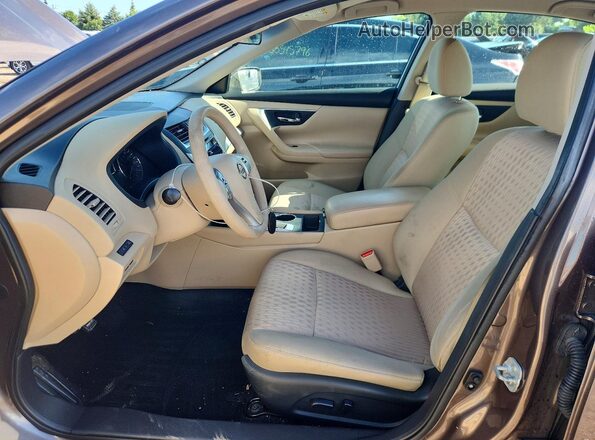 1N4AL3AP7HC134688 2017 NISSAN ALTIMA Коричневый Вид салона спереди