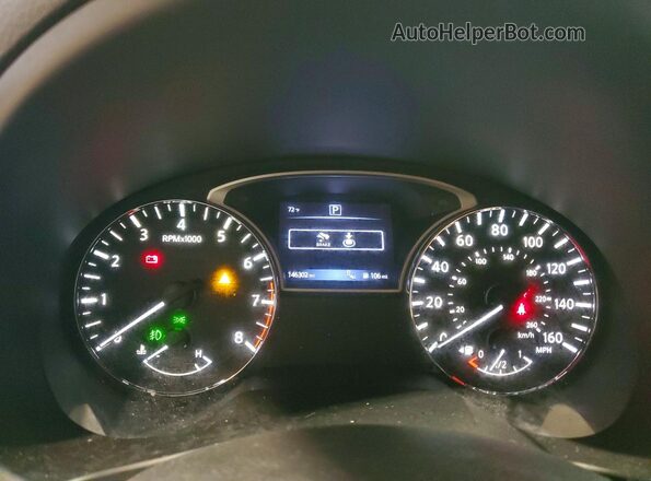 1N4AL3AP7HC217103 2017 NISSAN ALTIMA Black ხელსაწყოთა პანელის ხედი