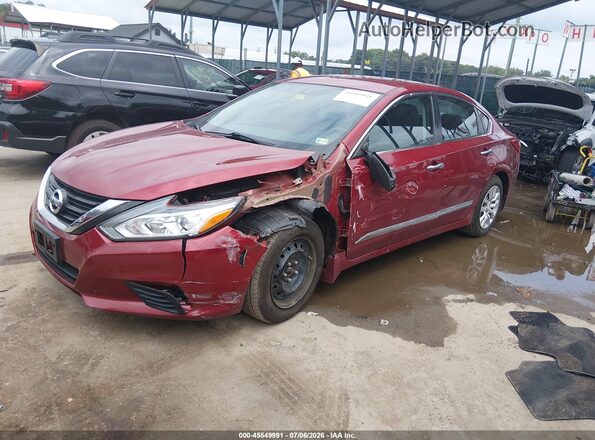1N4AL3AP7HC247864 2017 NISSAN ALTIMA Red წინა მარცხენა ხედი სამი მეოთხედიდან