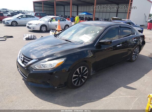 1N4AL3AP7JC121946 2018 NISSAN ALTIMA Черный Передняя левая четверть
