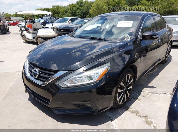 1N4AL3AP7JC282071 2018 NISSAN ALTIMA Black Առջևի ձախ երեք քառորդ տեսարան