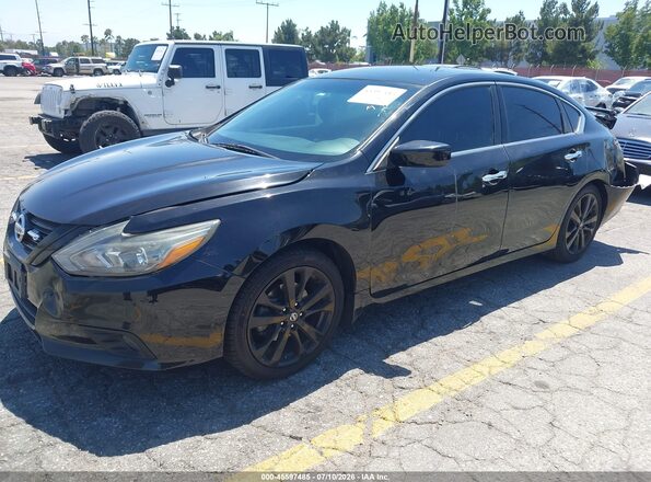 1N4AL3AP7JC297010 2018 NISSAN ALTIMA Черный Передняя левая четверть