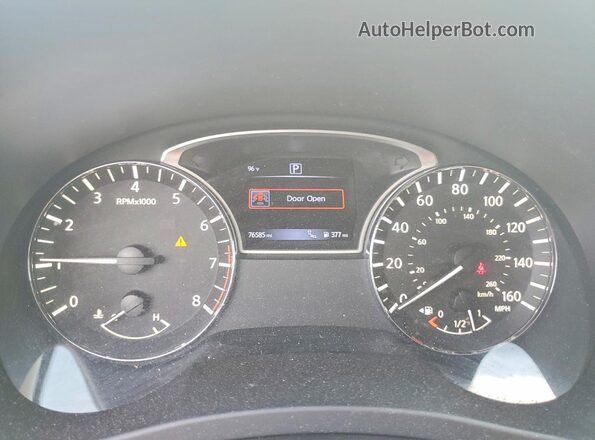 1N4AL3AP8GC130857 2016 NISSAN ALTIMA White Instrument cluster view