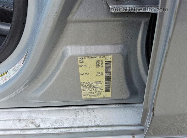 1N4AL3AP8GN352657 2016 NISSAN ALTIMA Silver Շարժիչի բաժամունքի տեսք