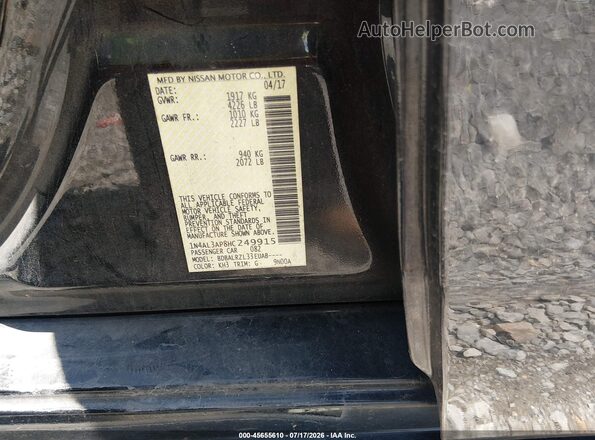 1N4AL3AP8HC249915 2017 NISSAN ALTIMA Black Engine compartment view