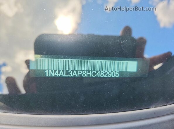 1N4AL3AP8HC482905 2017 NISSAN ALTIMA Синий Вид подкапотного пространства
