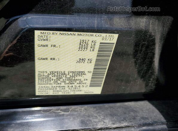 1N4AL3AP8HN345452 2017 NISSAN ALTIMA Black Engine compartment view