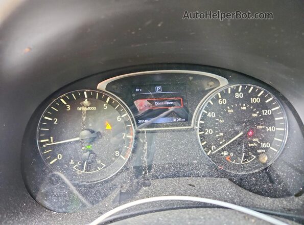 1N4AL3AP8HN355706 2017 NISSAN ALTIMA Black Widok zestawu wskaźników