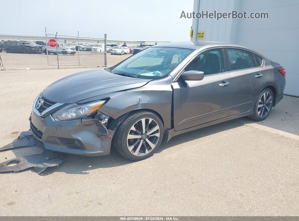 1N4AL3AP9GC205405 2016 NISSAN ALTIMA Gray Առջևի ձախ երեք քառորդ տեսարան