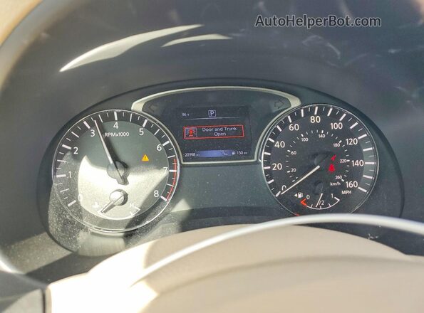 1N4AL3AP9GC234399 2016 NISSAN ALTIMA Black Widok zestawu wskaźników