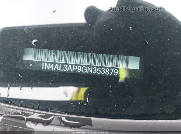 1N4AL3AP9GN353879 2016 NISSAN ALTIMA White Widok wnętrza z tyłu