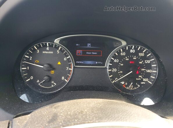 1N4AL3AP9HC159009 2017 NISSAN ALTIMA Black ხელსაწყოთა პანელის ხედი