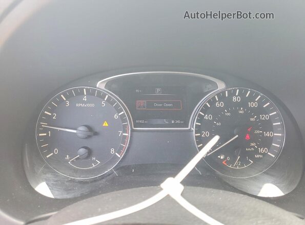1N4AL3AP9HC266867 2017 NISSAN ALTIMA Black Widok zestawu wskaźników