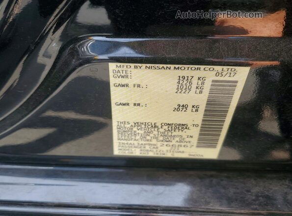 1N4AL3AP9HC266867 2017 NISSAN ALTIMA Black Widok komory silnika