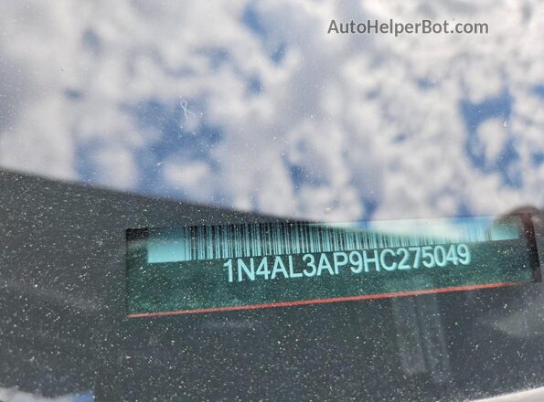 1N4AL3AP9HC275049 2017 NISSAN ALTIMA Red ძრავის განყოფილების ხედი