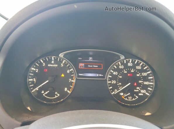 1N4AL3AP9HN349008 2017 NISSAN ALTIMA White Widok zestawu wskaźników