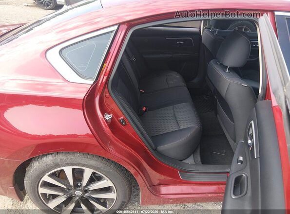 1N4AL3AP9JC141731 2018 NISSAN ALTIMA Burgundy VIN კოდის სტიკერის ხედი