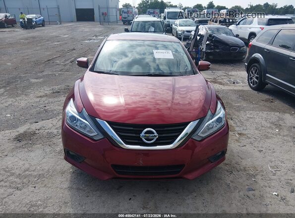 1N4AL3AP9JC141731 2018 NISSAN ALTIMA Burgundy ხელსაწყოთა პანელის ხედი