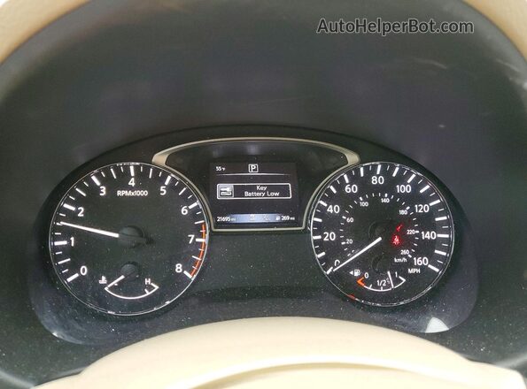 1N4AL3APXGC119908 2016 NISSAN ALTIMA Silver Widok zestawu wskaźników