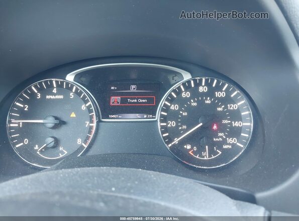 1N4AL3APXGC161804 2016 NISSAN ALTIMA Gray Հետևի նստատեղերի տեսք