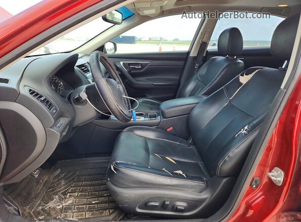 1N4AL3APXGC165738 2016 NISSAN ALTIMA Red Widok wnętrza z przodu