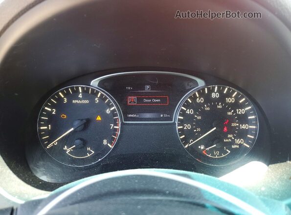 1N4AL3APXGC254192 2016 NISSAN ALTIMA Red ხელსაწყოთა პანელის ხედი