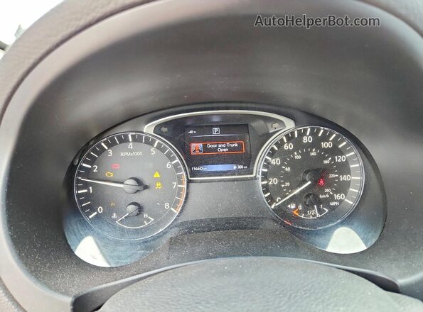 1N4AL3APXHC130604 2017 NISSAN ALTIMA White Vista del cuadro de instrumentos
