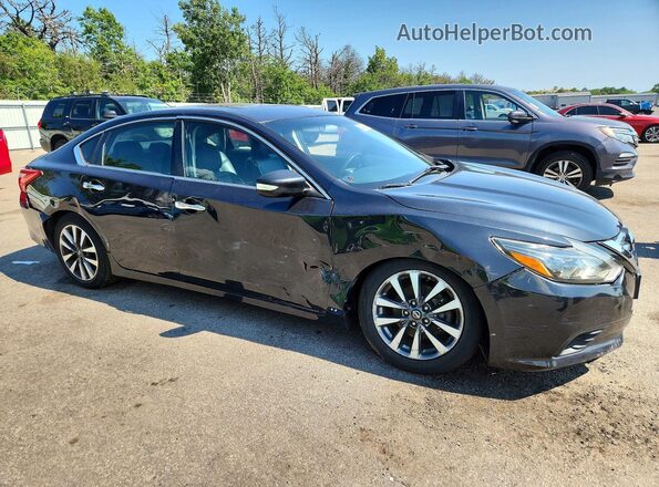 1N4AL3APXHC180077 2017 NISSAN ALTIMA Черный Передняя правая четверть