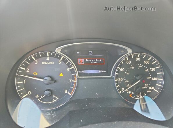 1N4AL3APXHC180077 2017 NISSAN ALTIMA Черный Вид щитка приборов
