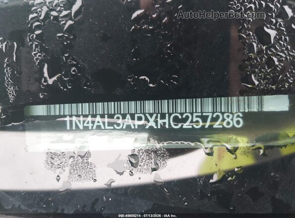 1N4AL3APXHC257286 2017 NISSAN ALTIMA Silver 