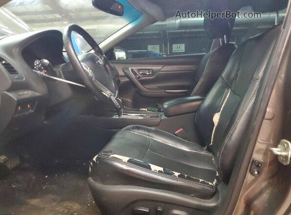 1N4AL3APXHC268420 2017 NISSAN ALTIMA Brown წინა სალონის ხედი