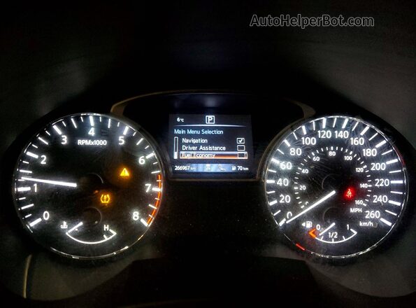 1N4AL3APXHC285430 2017 NISSAN ALTIMA Gray Instrument cluster view