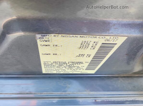 1N4AL3APXHC288683 2017 NISSAN ALTIMA Gray Շարժիչի բաժամունքի տեսք