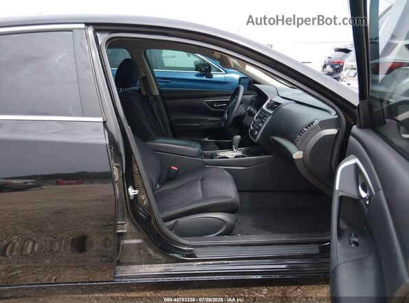 1N4AL3APXHN360681 2017 NISSAN ALTIMA Black წინა სალონის ხედი