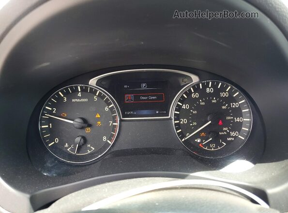 1N4AL3APXJC131662 2018 NISSAN ALTIMA Black ხელსაწყოთა პანელის ხედი