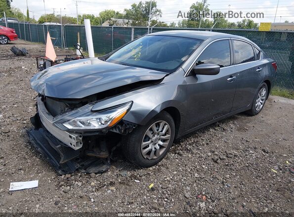 1N4AL3APXJC191215 2018 NISSAN ALTIMA Gray Առջևի ձախ երեք քառորդ տեսարան
