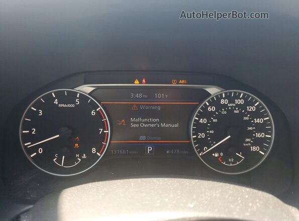 1N4AL4CV1MN326186 2021 NISSAN ALTIMA Black Սարքավորումների վահանակի տեսք