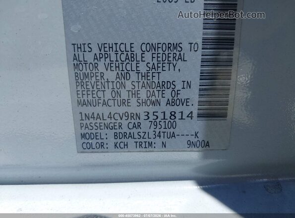 1N4AL4CV9RN351814 2024 NISSAN ALTIMA Серый Вид подкапотного пространства
