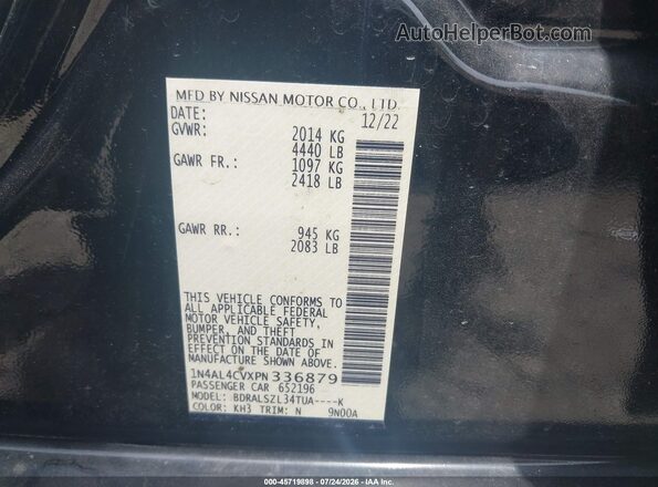 1N4AL4CVXPN336879 2023 NISSAN ALTIMA Black Engine compartment view