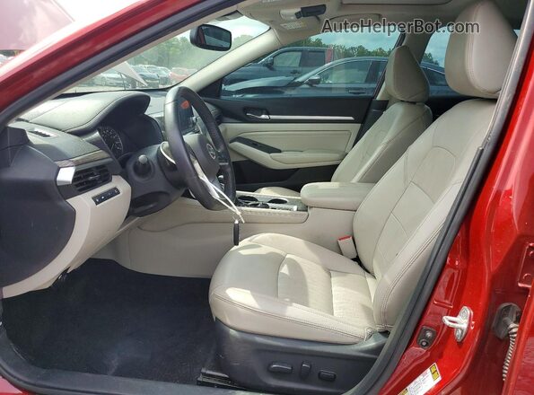 1N4AL4FV1KC111363 2019 NISSAN ALTIMA Темно-бордовый Вид салона спереди