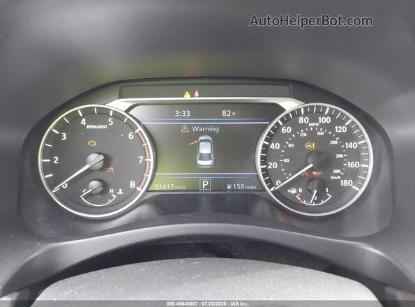 1N4AL4FV7LC191348 2020 NISSAN ALTIMA Black უკანა სავარძლების ხედი