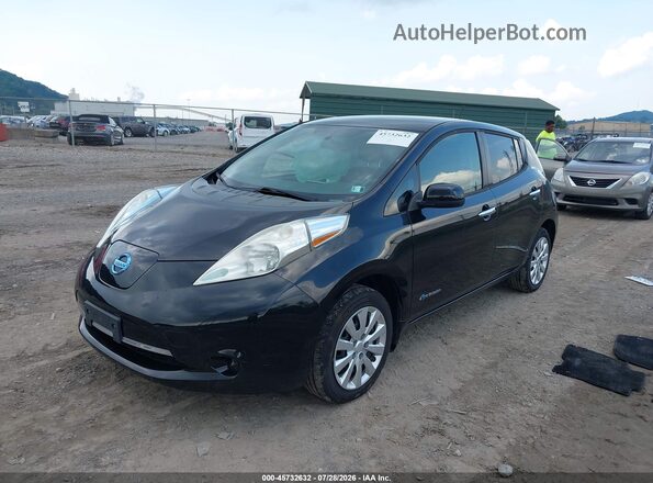 1N4AZ0CP0GC310909 2016 NISSAN LEAF Black Vista tres cuartos delantera izquierda