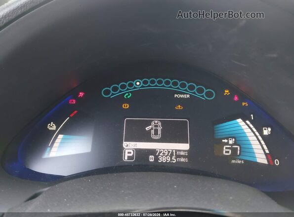 1N4AZ0CP0GC310909 2016 NISSAN LEAF Black Vista de los asientos traseros