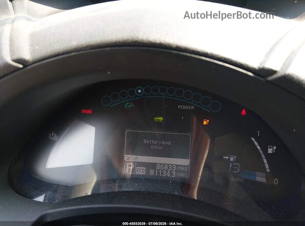 1N4AZ0CP2GC307395 2016 NISSAN LEAF Gray Vista de los asientos traseros